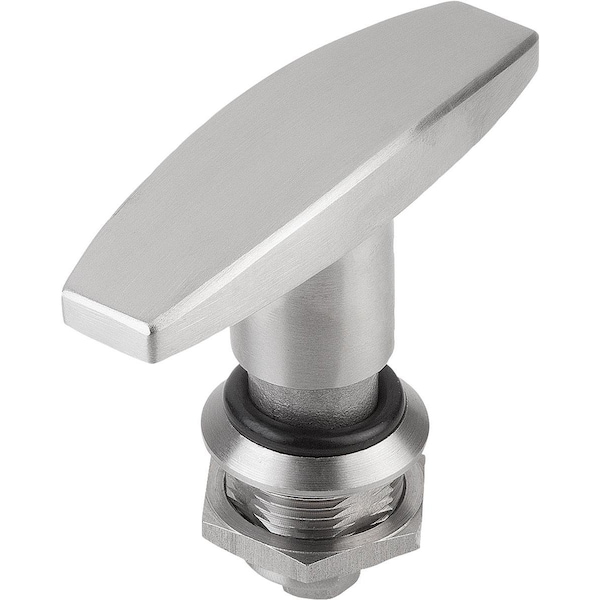 Quarter-Turn Lock, H=18, D=28, Stainless Steel 1.4301